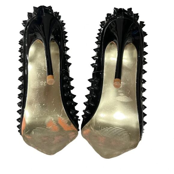 JIU DU  BLACK STILETTOS SIZE 38 (7.5 US) - Picture 7 of 8